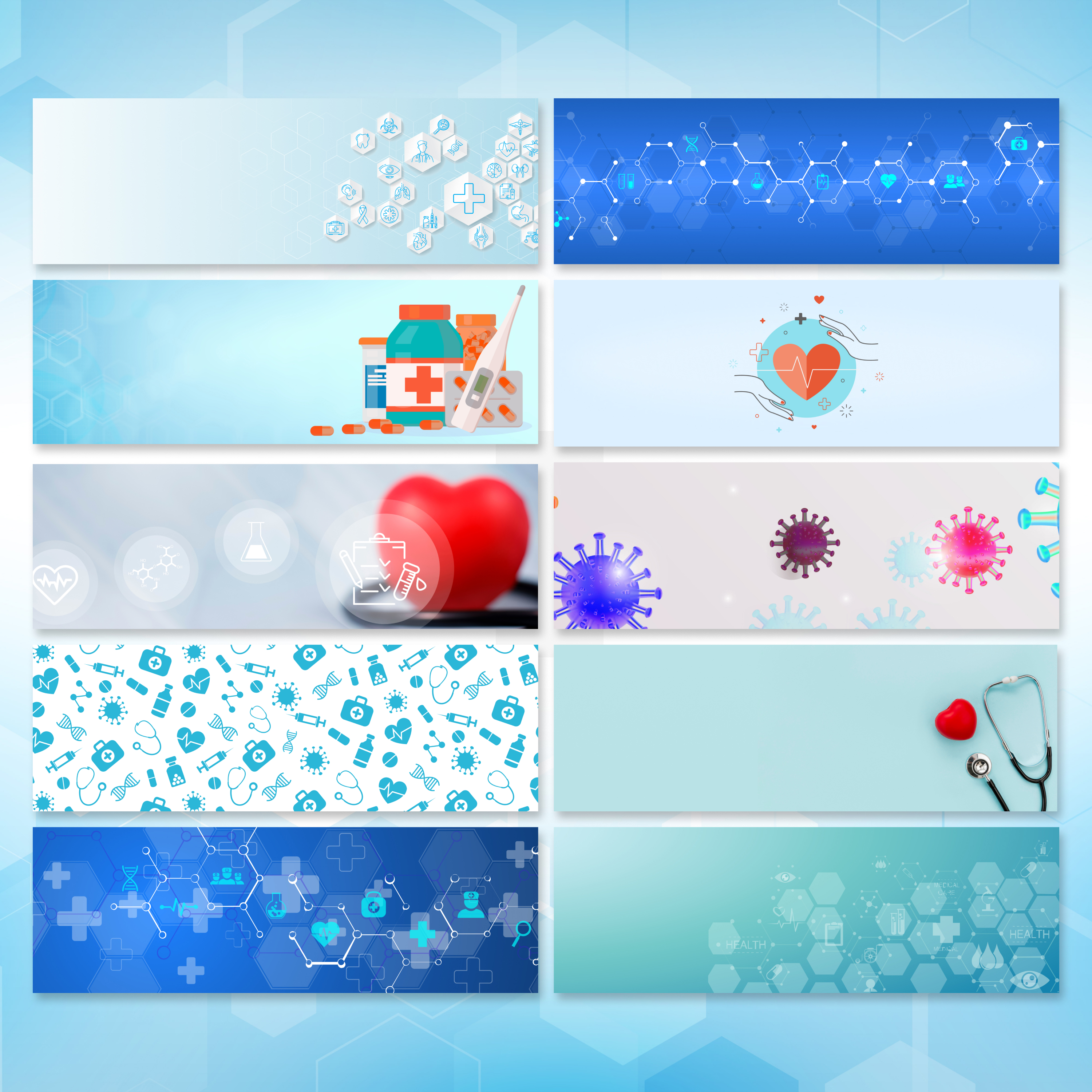 Prints of linkedin background banners healthcare.