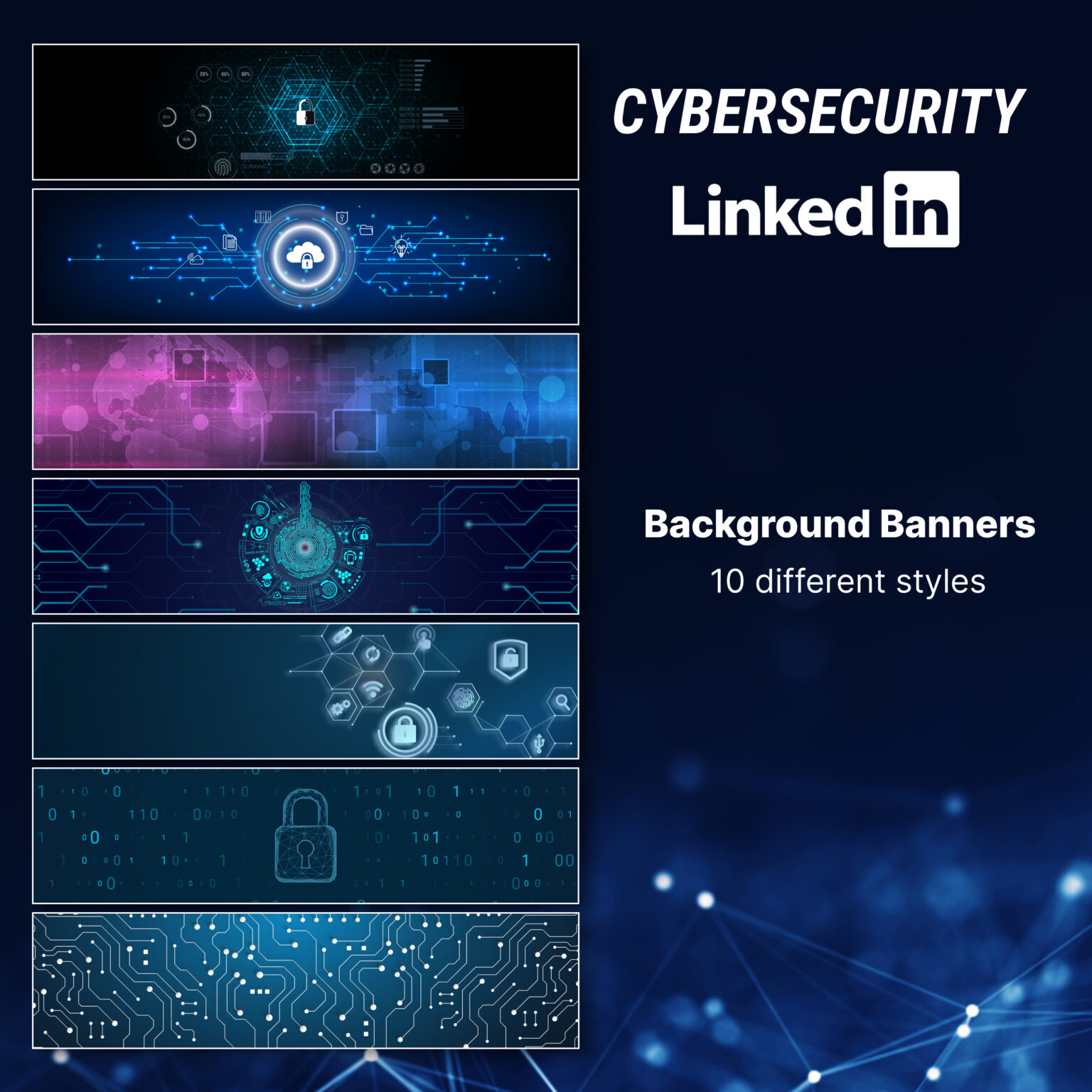 100 Linkedin Background Banners – MasterBundles image.