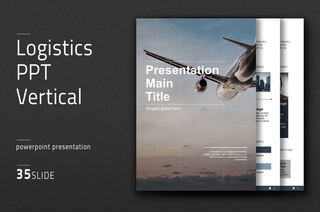 Logistics PPT Vertical – MasterBundles