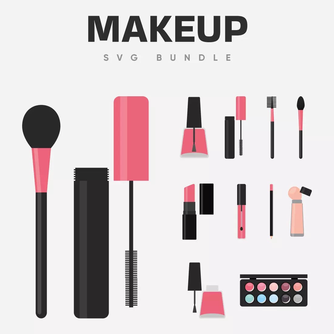 Makeup SVG Bundle Preview 4.