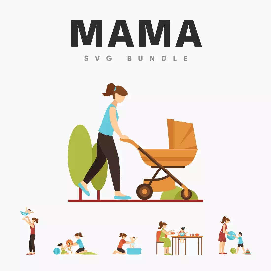 Mama SVG Bundle Preview 13.