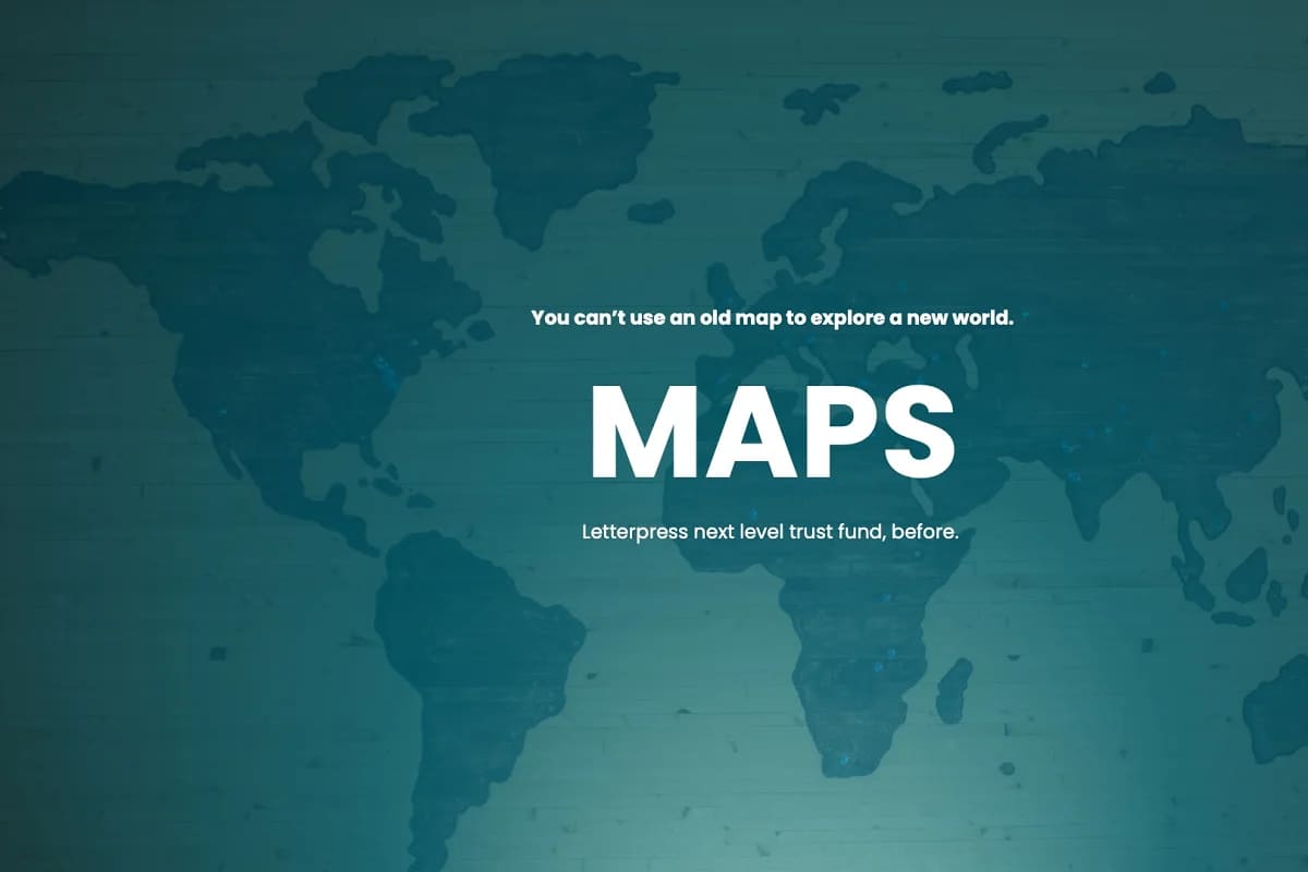 maps powerpoint infographics template.