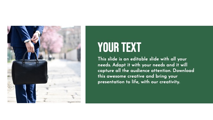 A girl on a background of snow and text on a green background.