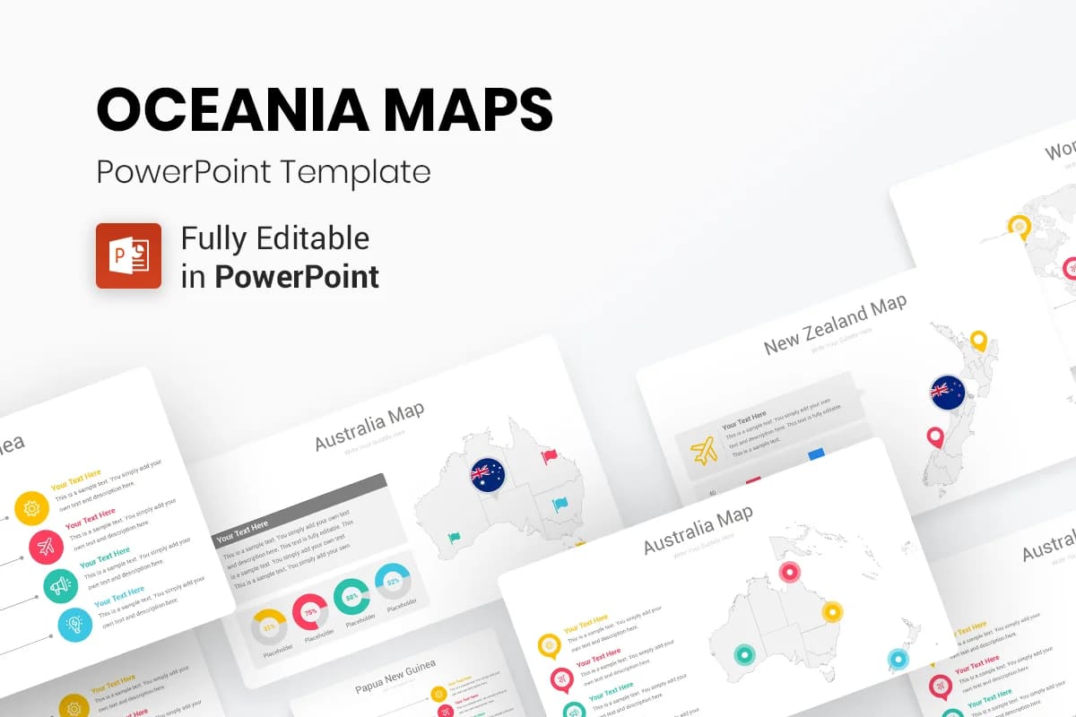 oceania maps powerpoint presentation.