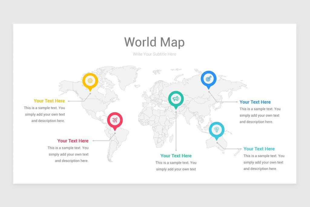 Oceania Maps PowerPoint Template – MasterBundles