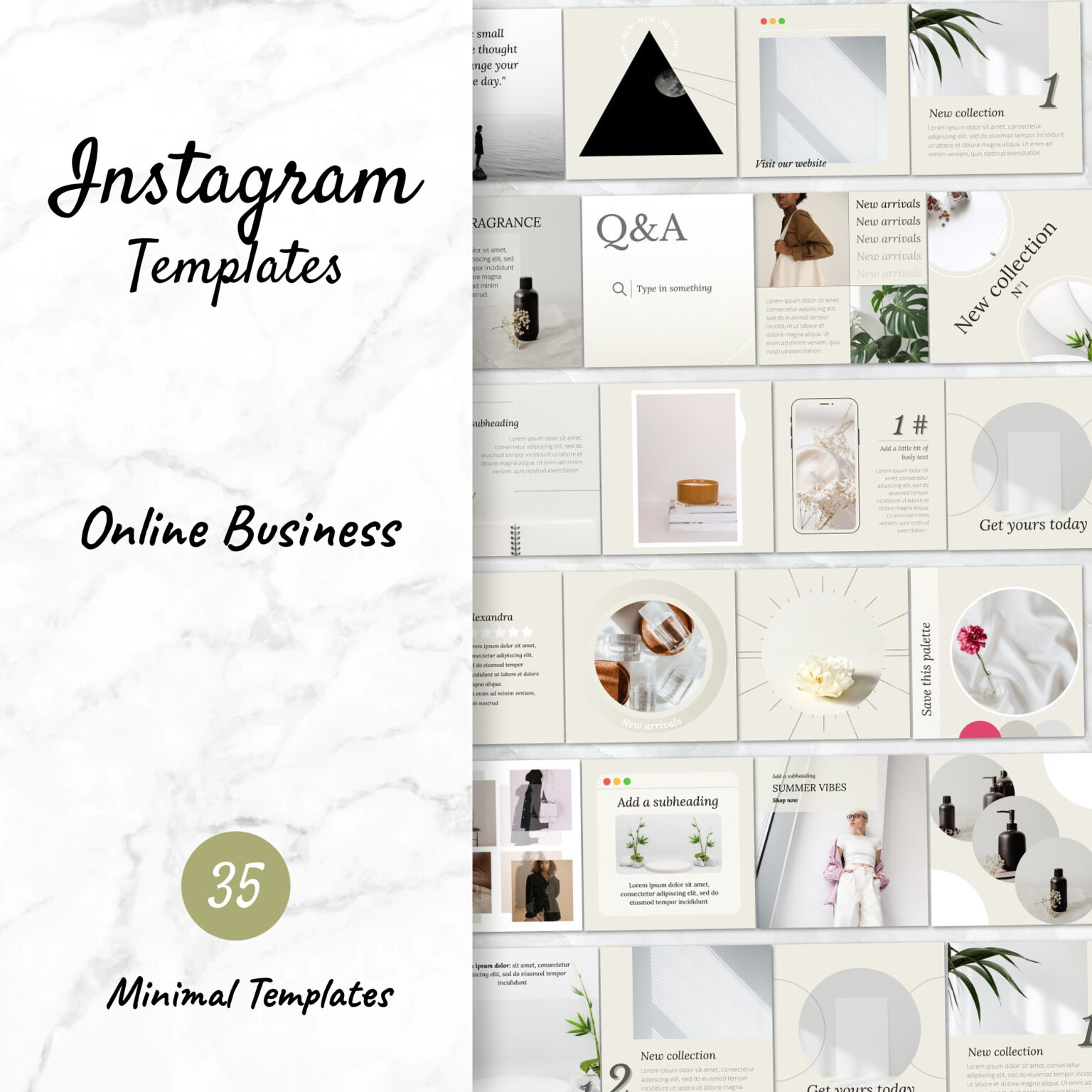 Online Business Instagram Templates MasterBundles Online Business Instagram Templates MasterBundles