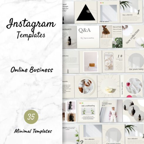Preview online business instagram templates.