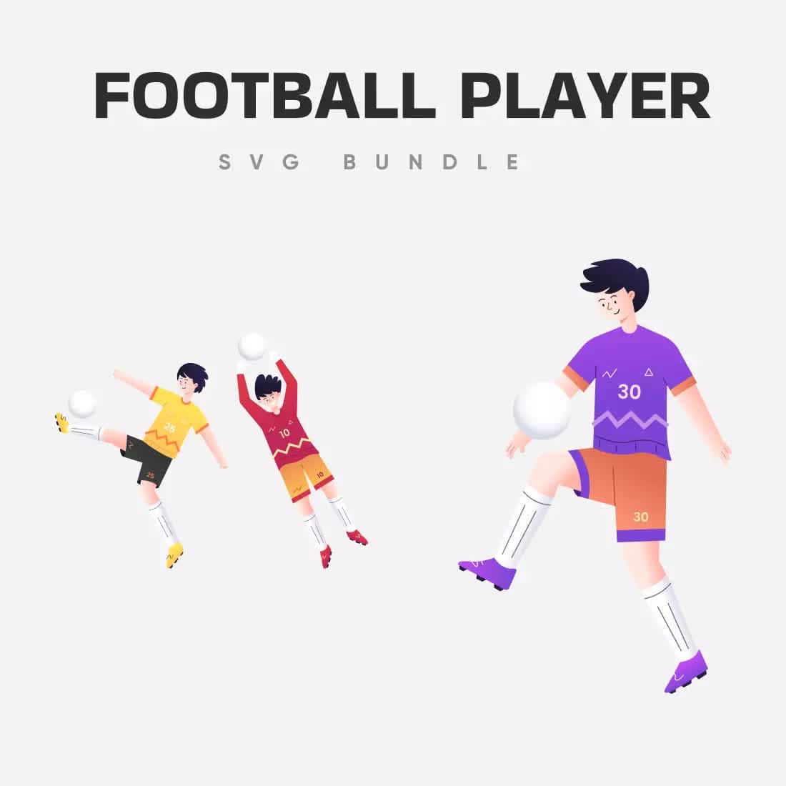 Football Player SVG Bundle Preview 5.
