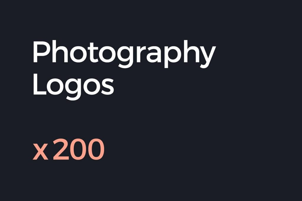 200 Photography Logos – MasterBundles