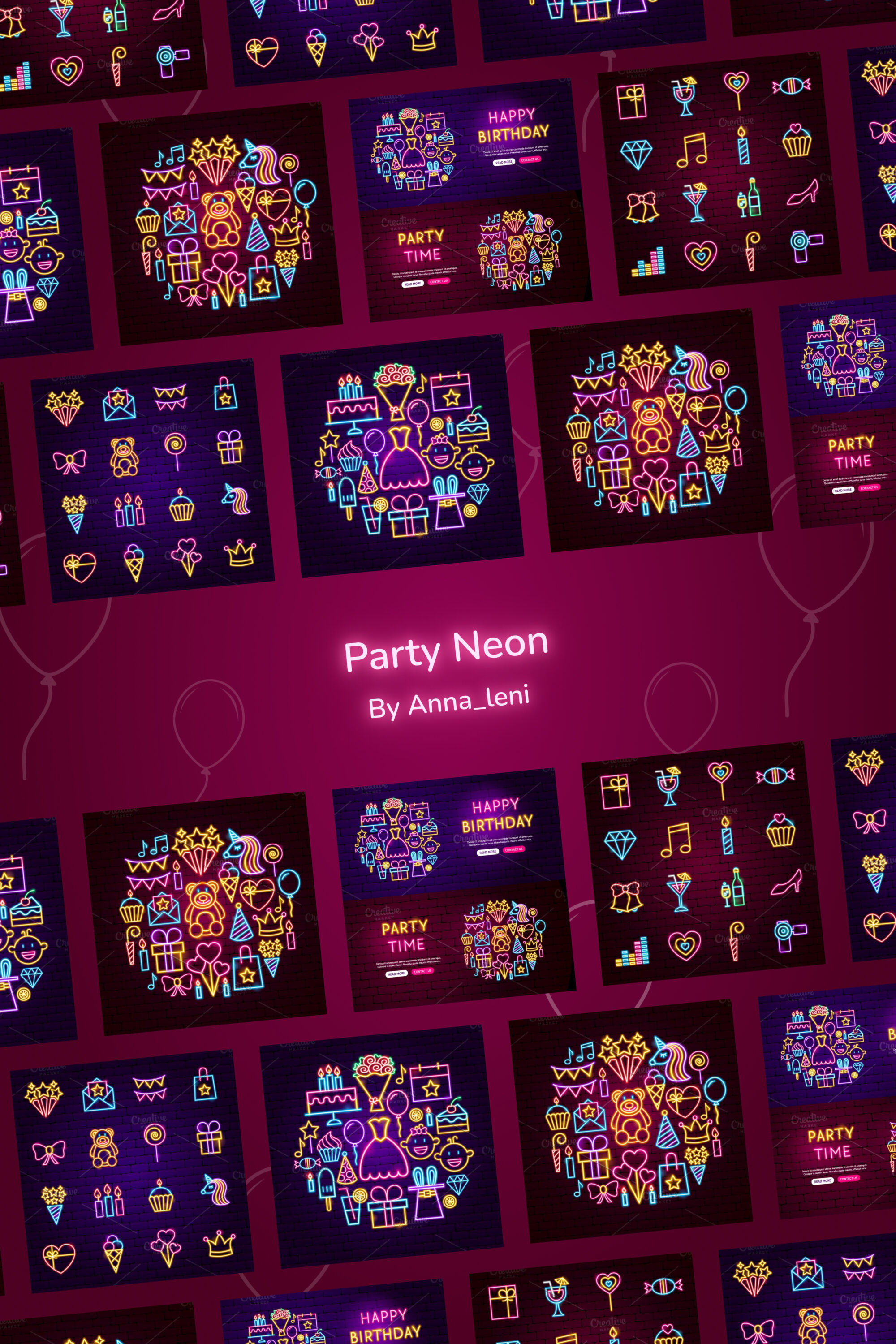 Party neon of pinterest.