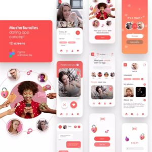 Dating UI Kits Bundle – MasterBundles