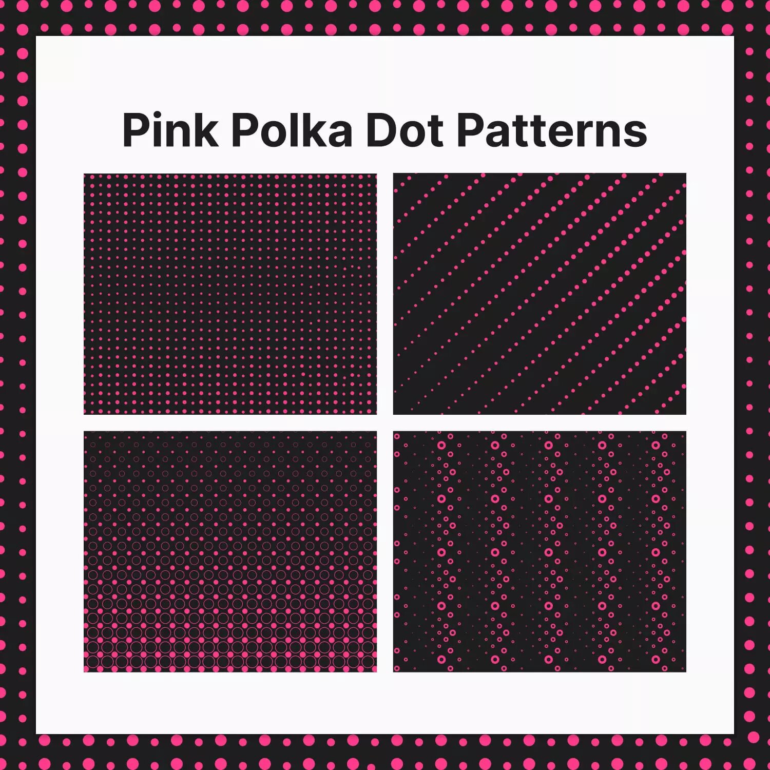 Pink Polka Dot Patterns Preview 1.
