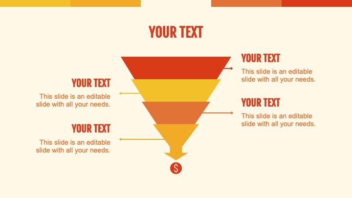 Graphical triangle by sections.