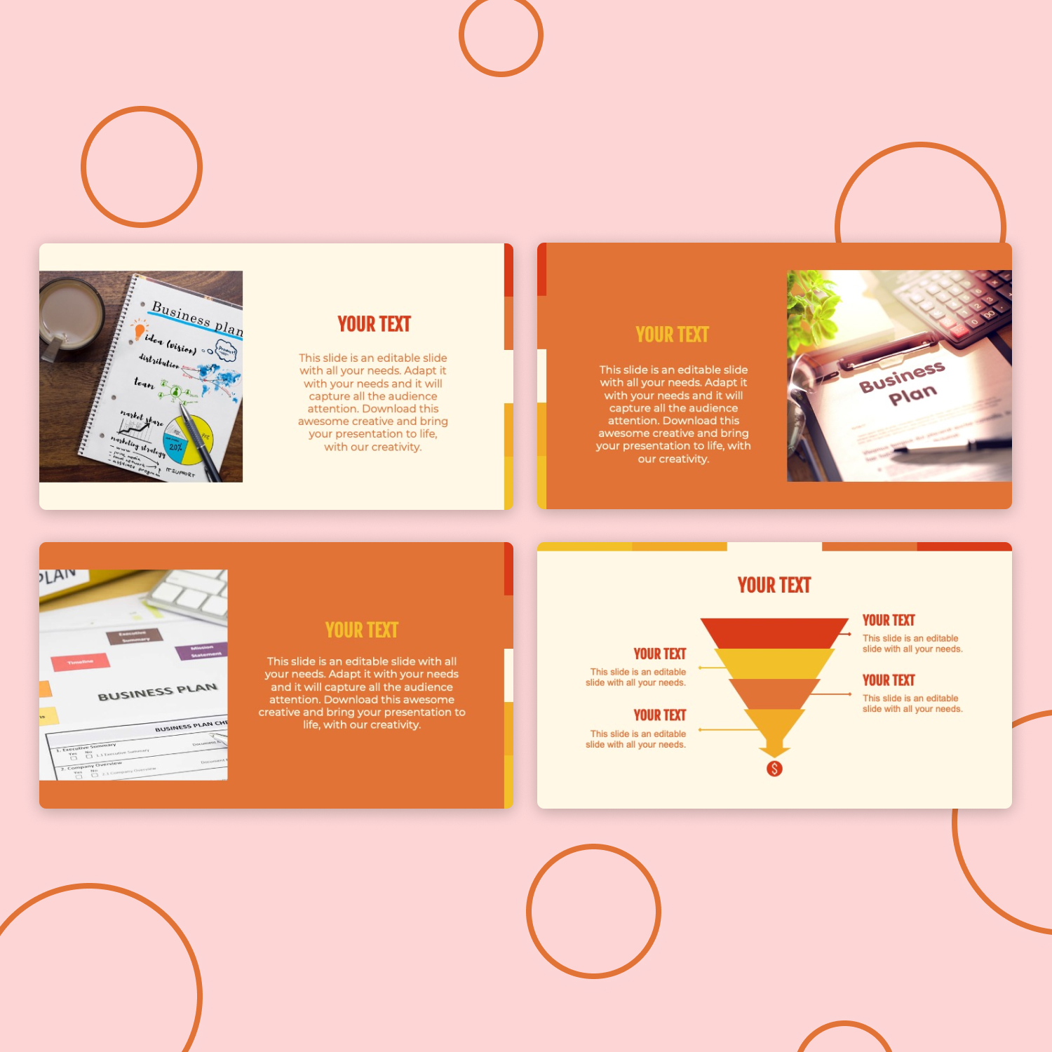 Powerpoint business plan template preview.