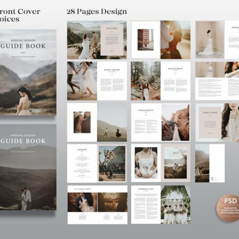 Wedding Magazine Template | MasterBundles