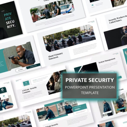 Preview private security powerpoint presentation template.