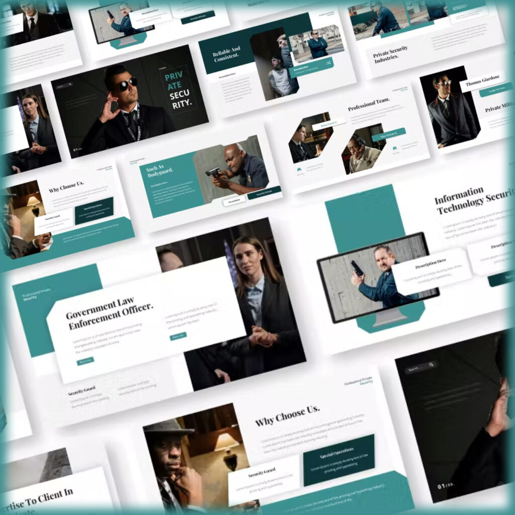 Private Security Powerpoint Presentation Template – MasterBundles