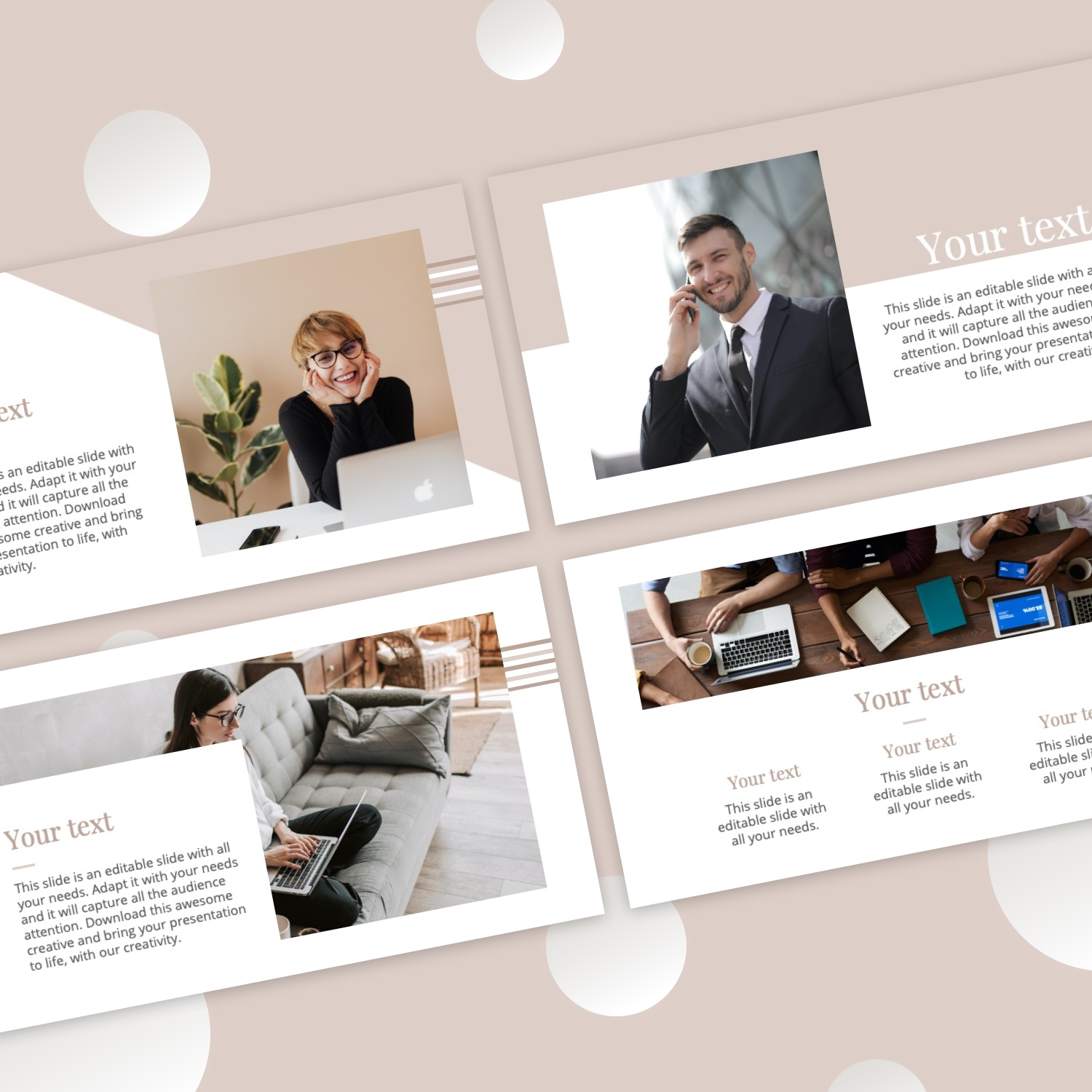 Professional powerpoint template preview.