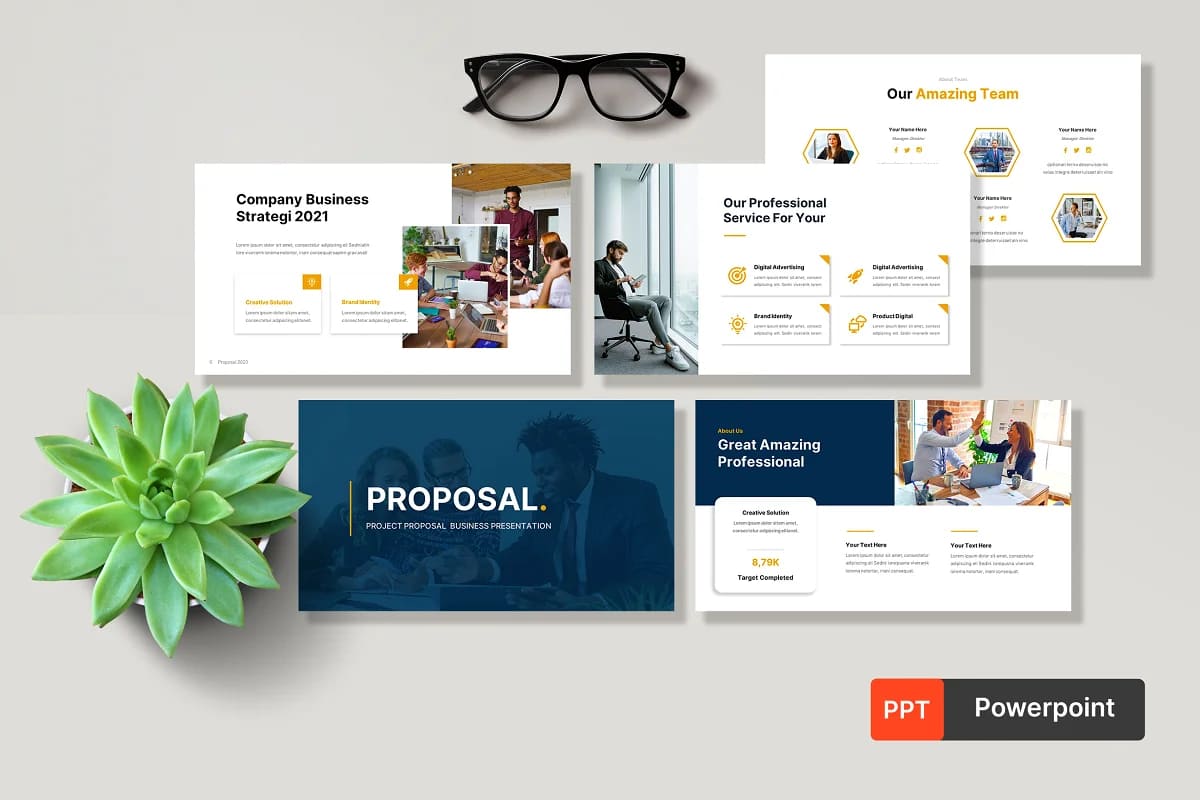 project proposal powerpoint template presentation.