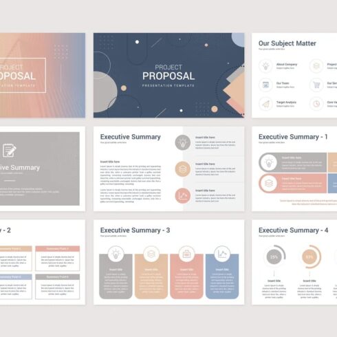 Project Proposal PowerPoint Template PPTX, KEY, Google Slides | Master ...