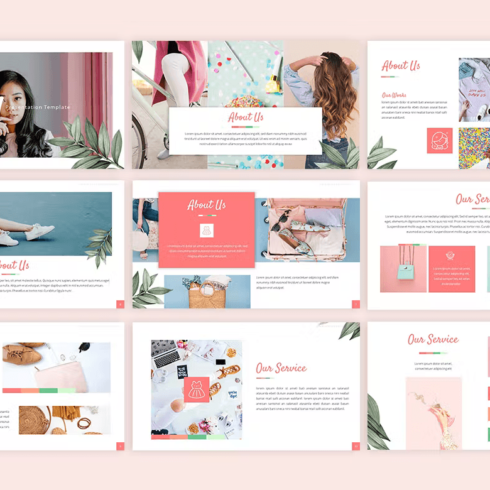 Girly - Beautiful Powerpoint Template | Master Bundles