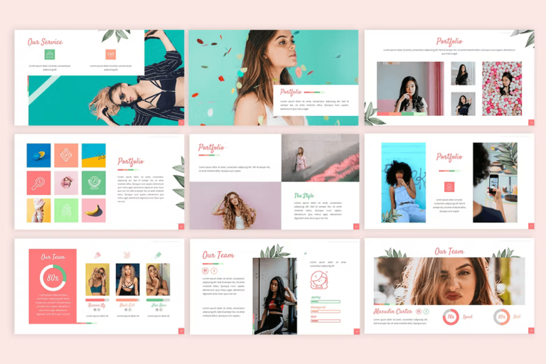 Girly - Beautiful Powerpoint Template – MasterBundles