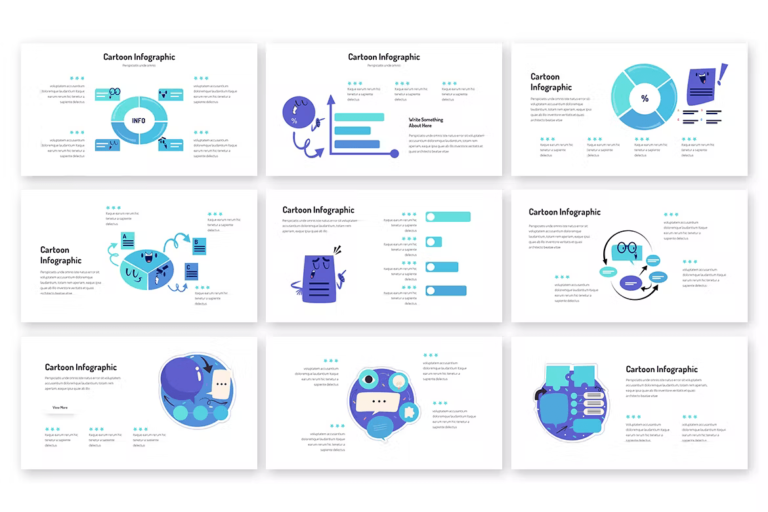 Cartoon Infographic Powerpoint Template – MasterBundles