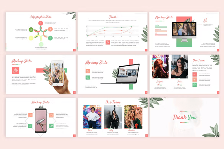 Girly - Beautiful Powerpoint Template – MasterBundles