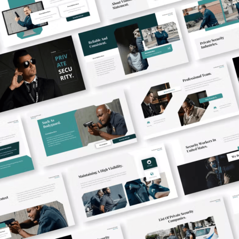 Private Security Powerpoint Presentation Template | MasterBundles