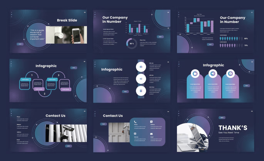 Xander - Home Security Powerpoint Template – MasterBundles