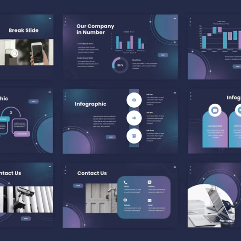 Xander - Home Security Powerpoint Template | Master Bundles