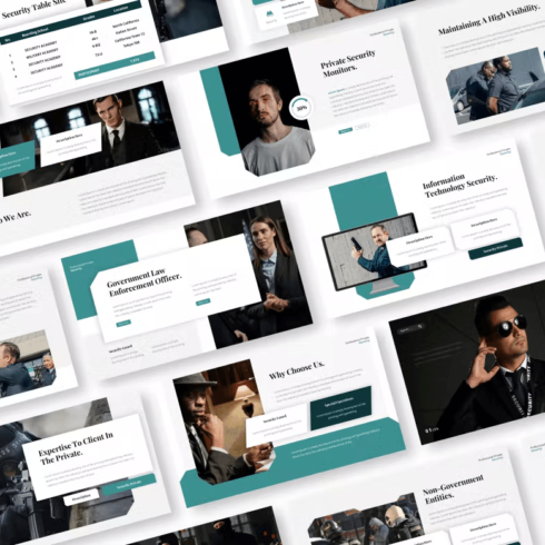 Private Security Powerpoint Presentation Template | MasterBundles