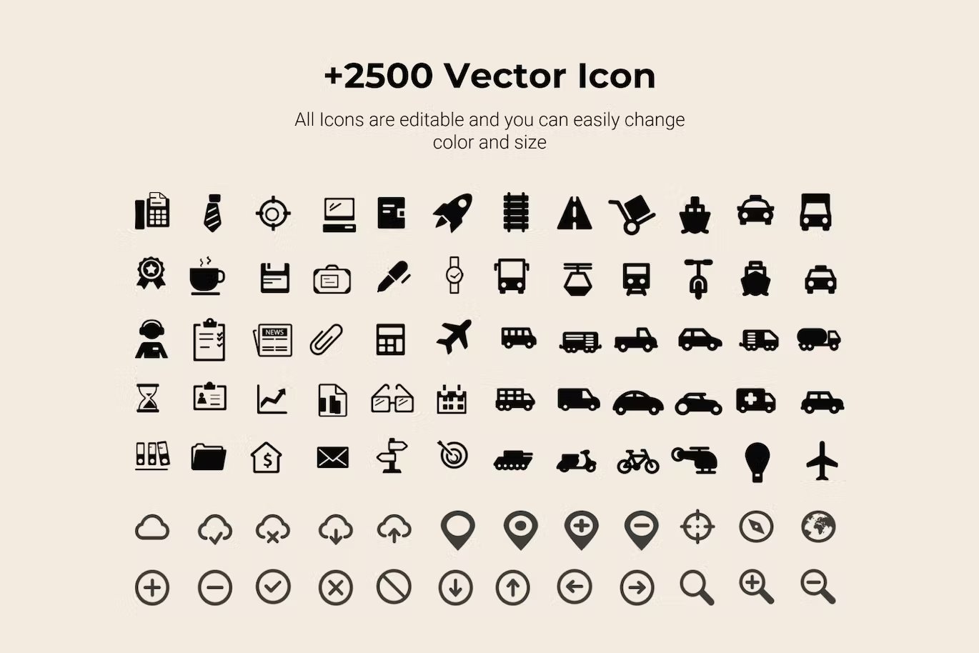 Icons for the presentation pack.