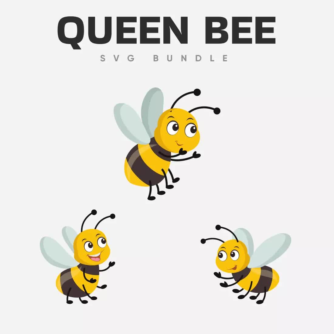 Queen Bee SVG Bundle Preview 1.