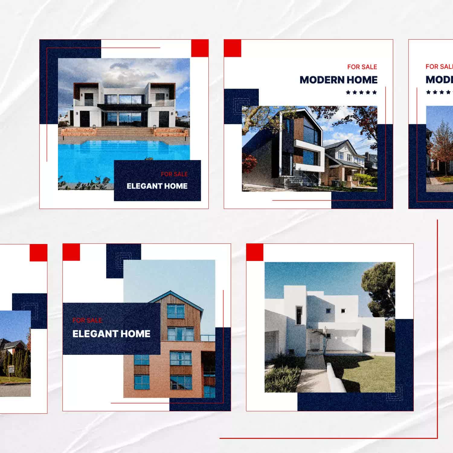 Real Estate Instagram Post Templates Preview 4.
