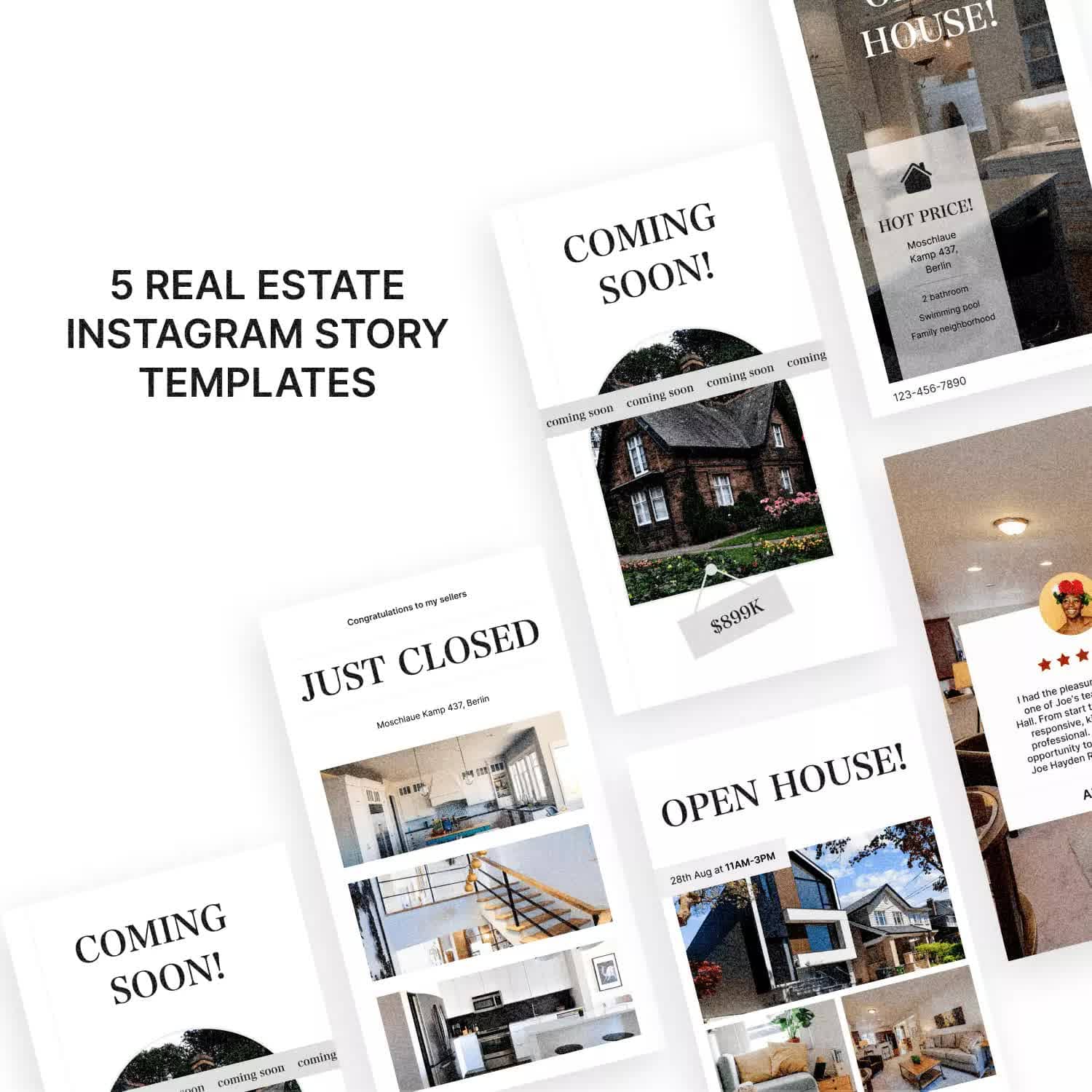 Real Estate Instagram Story Templates Preview 2.