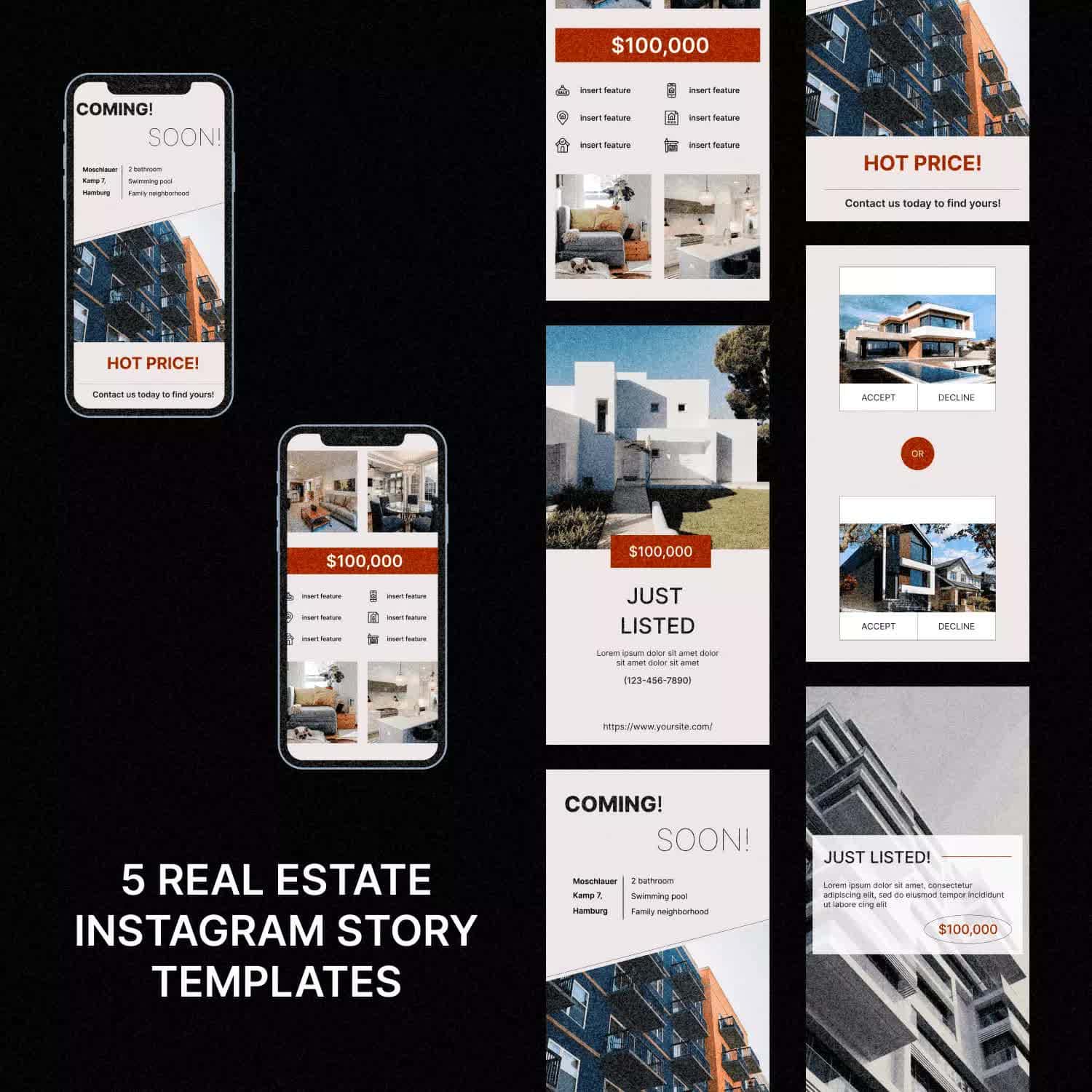 Real Estate Instagram Story Templates Preview 3.