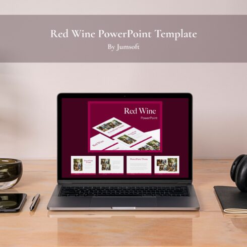Red Wine Powerpoint Template 1500 1.