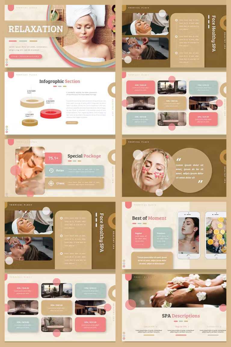 Spa Layout/presentation Relaxation - Spa & Wellness Presentation – MasterBundles