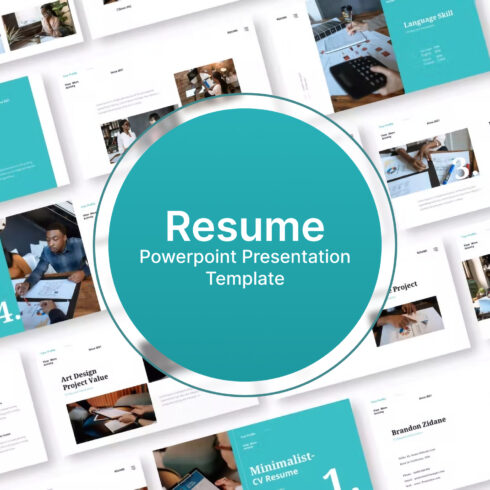 Resume powerpoint presentation template preview.