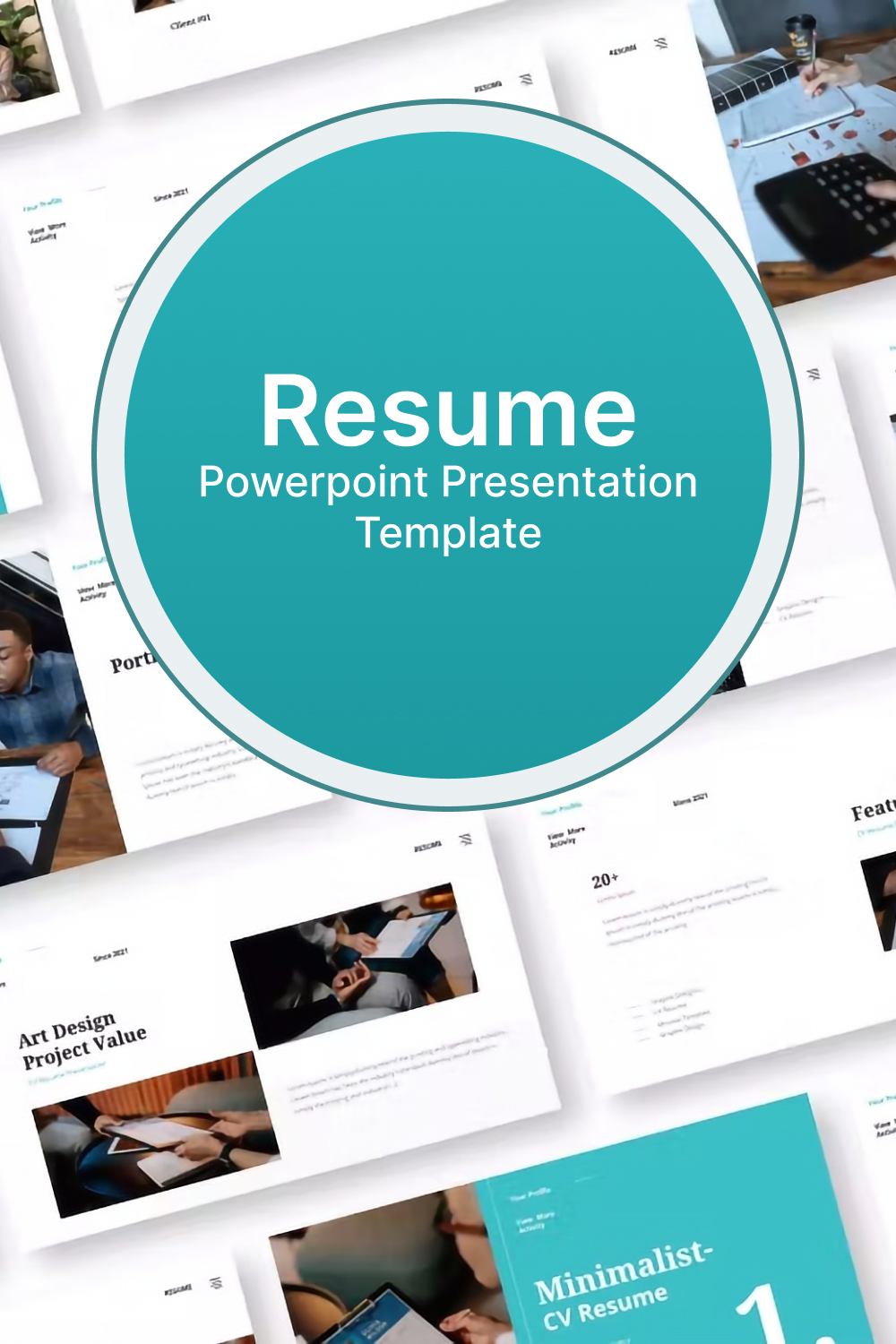 Resume powerpoint presentation template of pinterest.
