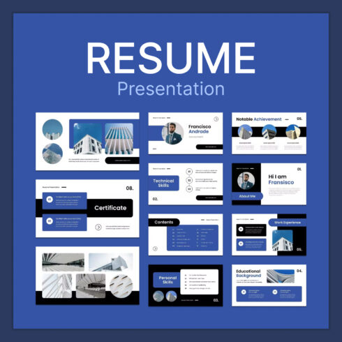 Prints of resume presentation.