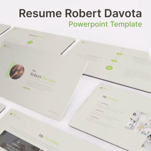 Preview resume robert davota powerpoint template.