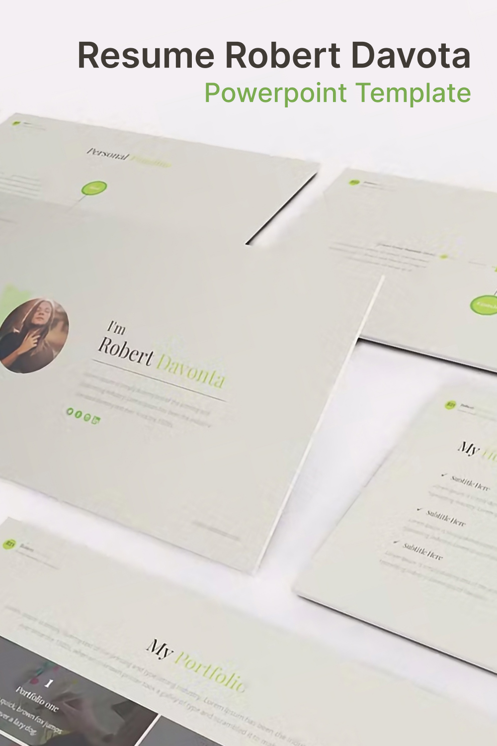 Resume robert davota powerpoint template of pinterest.