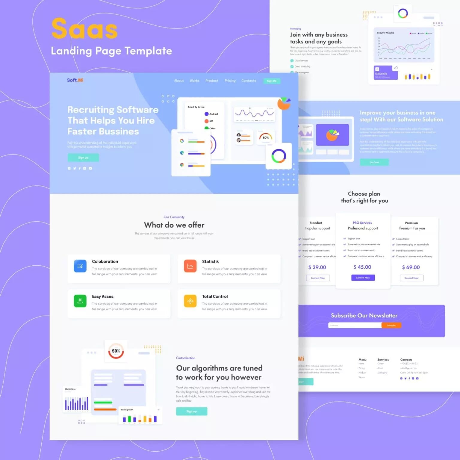 Saas Landing Page Template Preview 14.