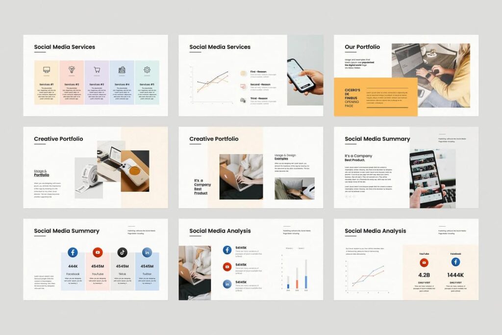 Social Media Strategy Template Canva – MasterBundles