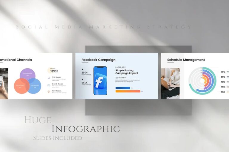 Social Media Strategy Template Canva – MasterBundles