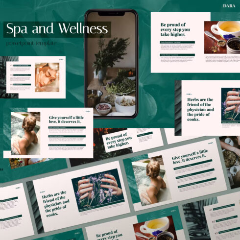 Spa and wellness powerpoint preview.