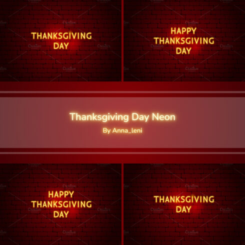 Prints of thanksgiving day neon.