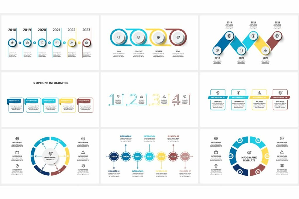 Mix Animated Infographics – MasterBundles